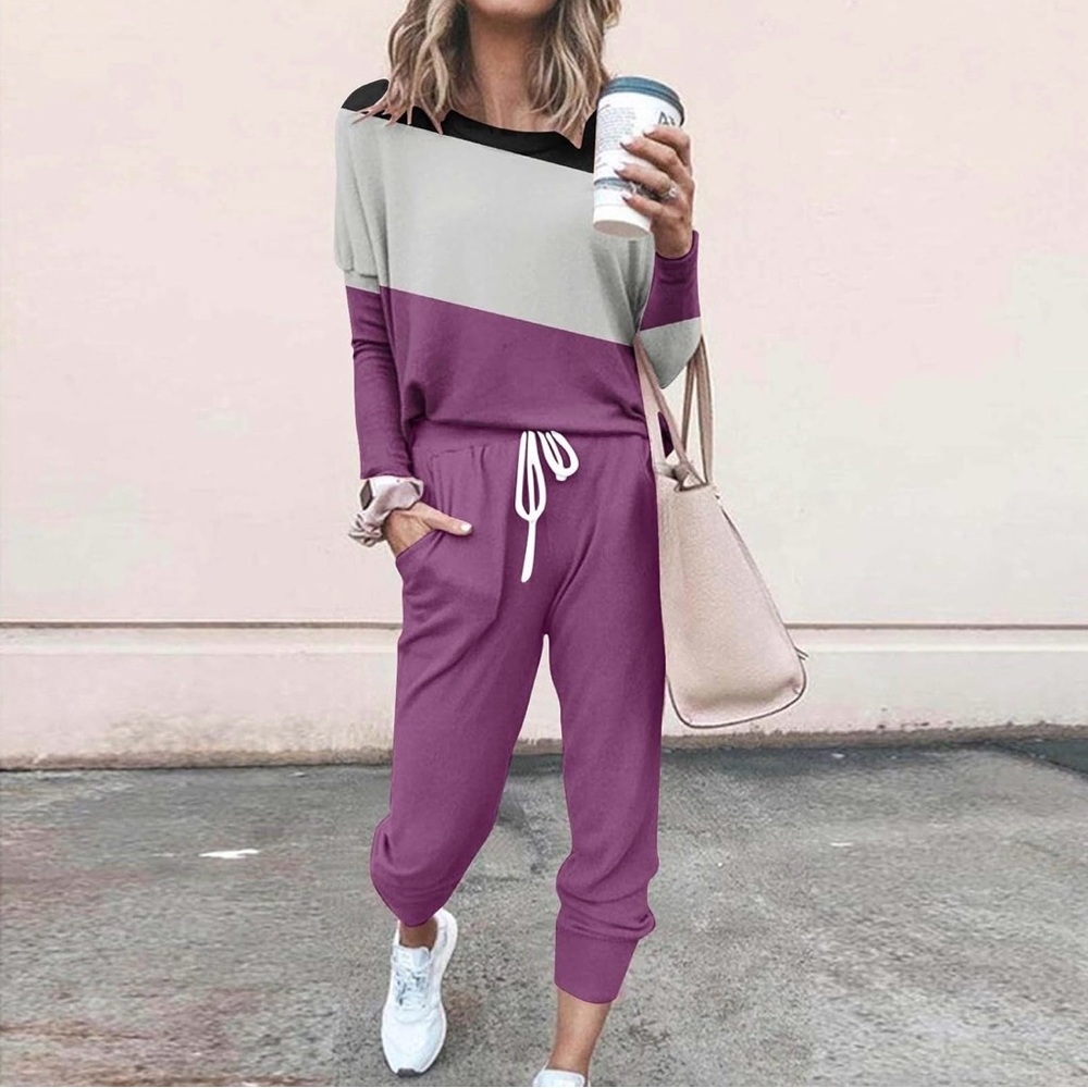 Elegant Colorblock Women's Jumpsuit